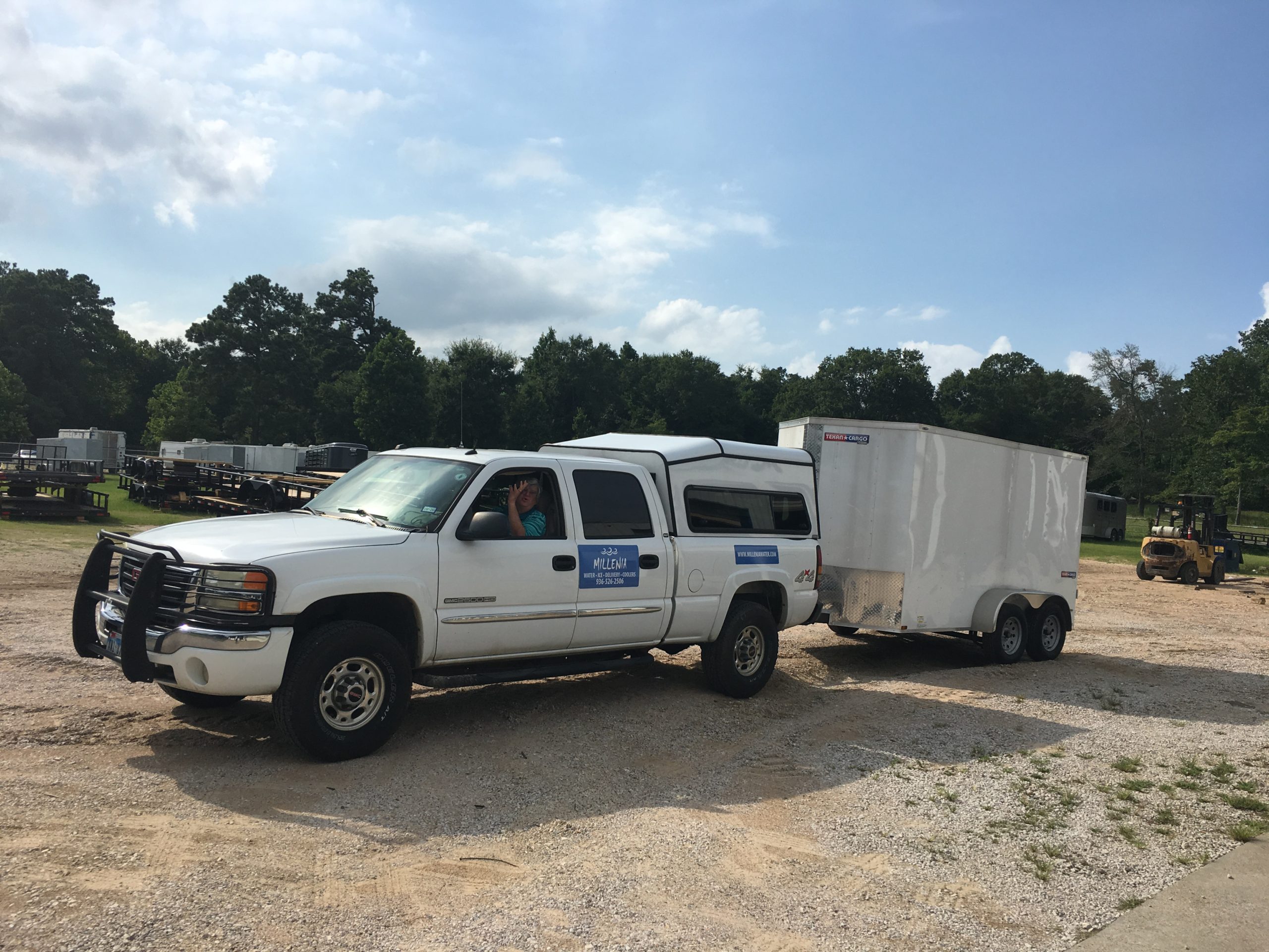 Steve is on the move to deliver water from Millenia.